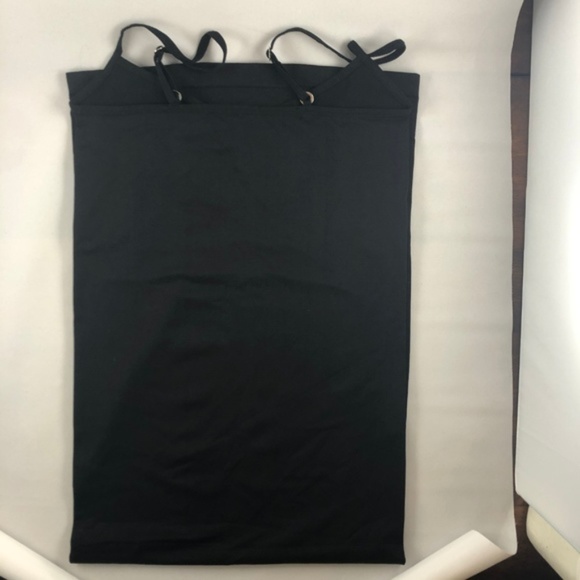 Free People Black Bodycon Seamless Slip NWOT - Picture 2 of 6